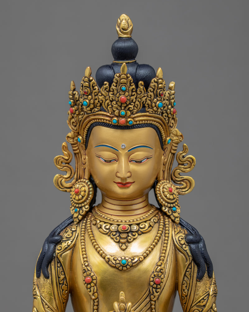 Amitayus Buddha Art | Traditional Himalayan Statue of Nepal
