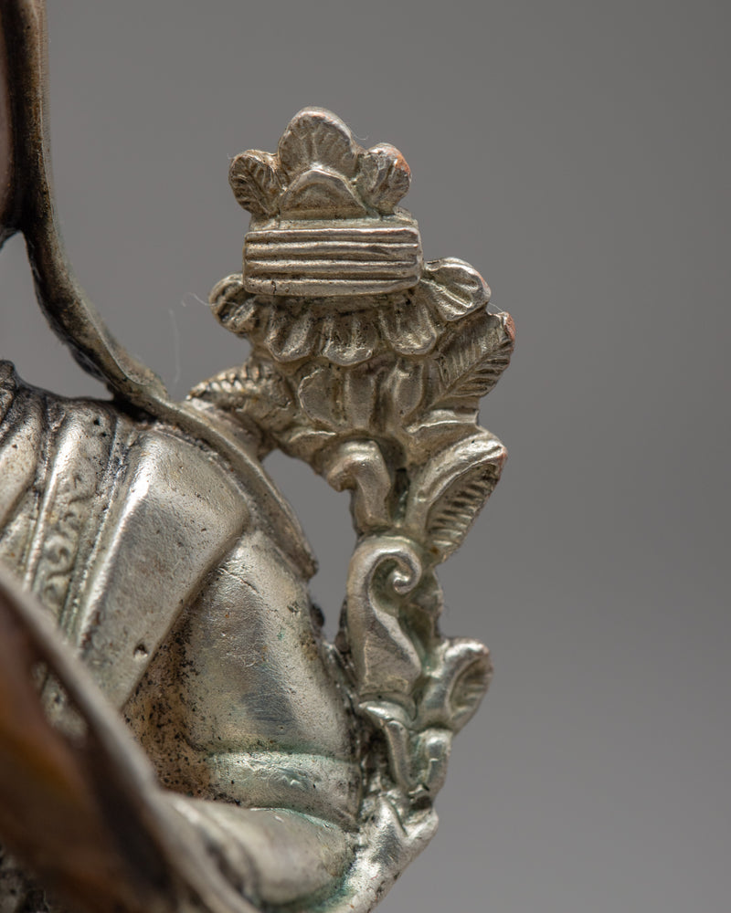 Tsongkhapa Sculpture | Traditionally Oxidized Copper Statue