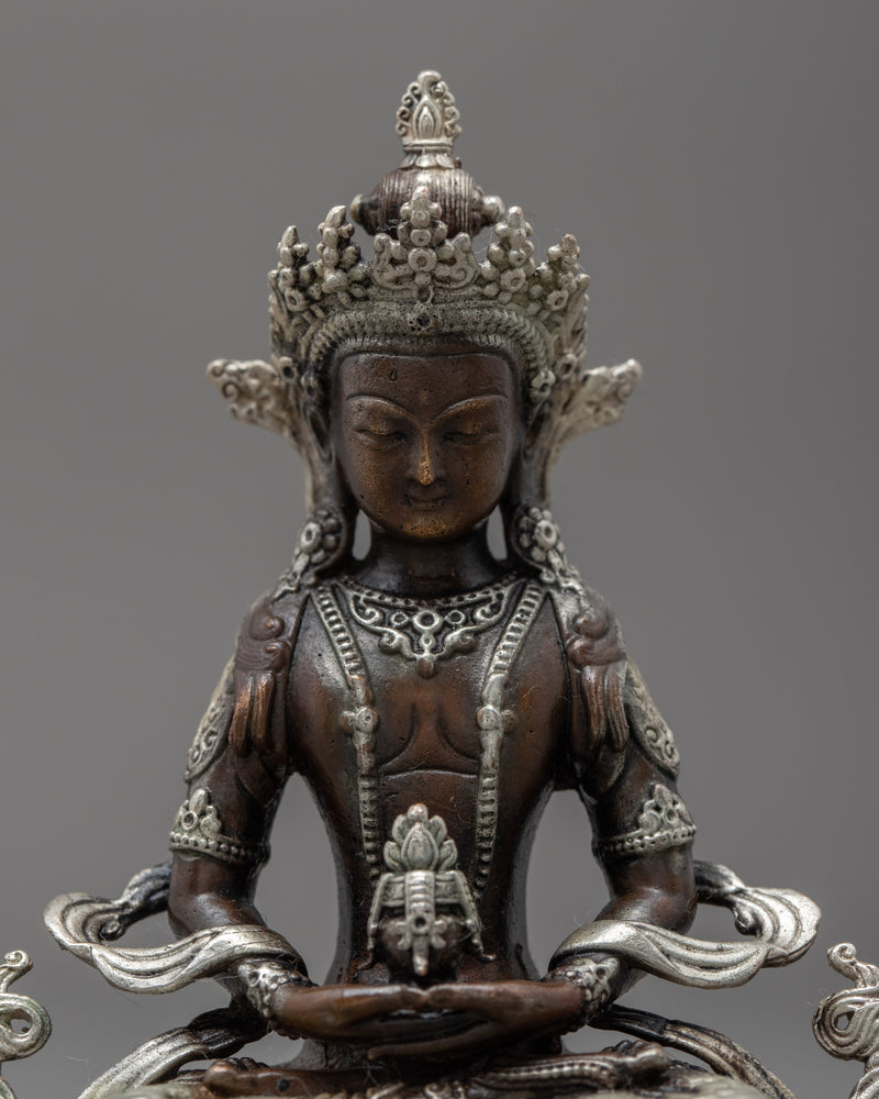 Mini Amitayus Statue | Traditional Auspicious Buddhist Art