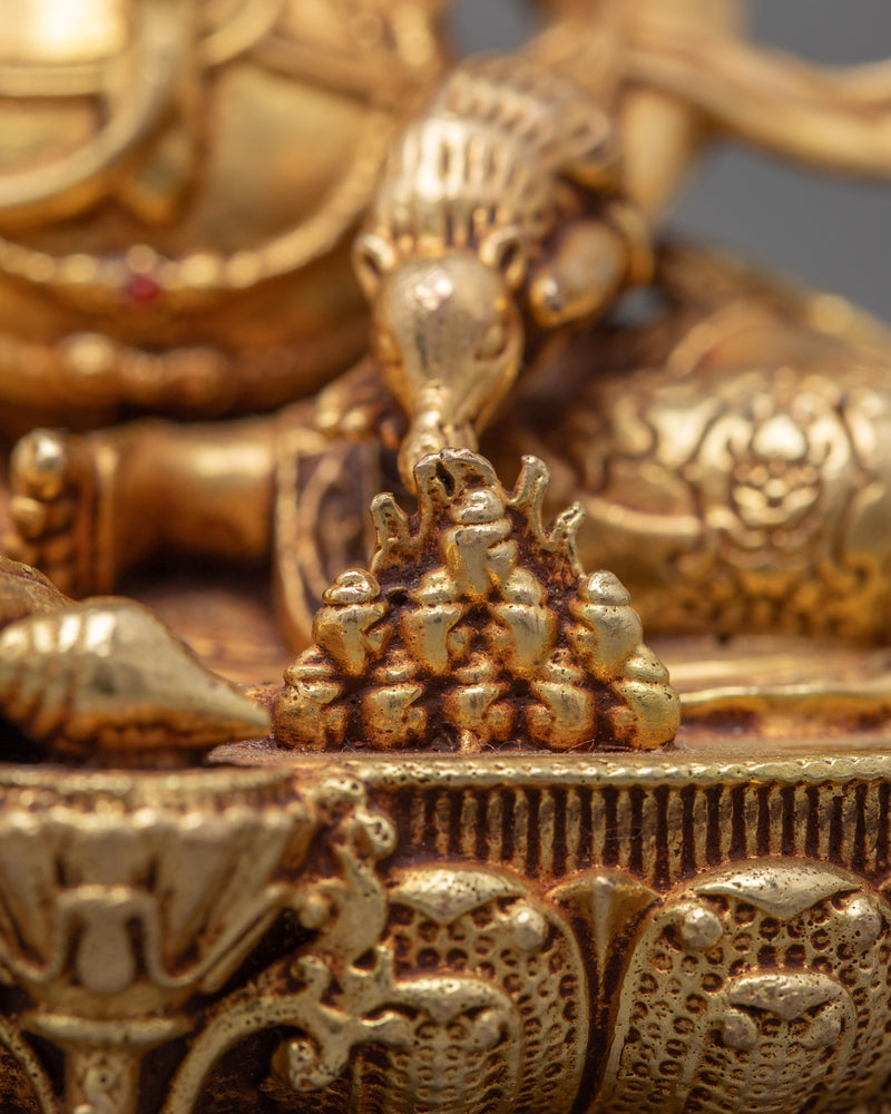 Mini Dzambhala Sculpture | Traditional Himalayan Art
