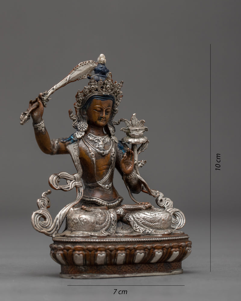 Mini Manjushri Statue | Tibetan Auspicious Art