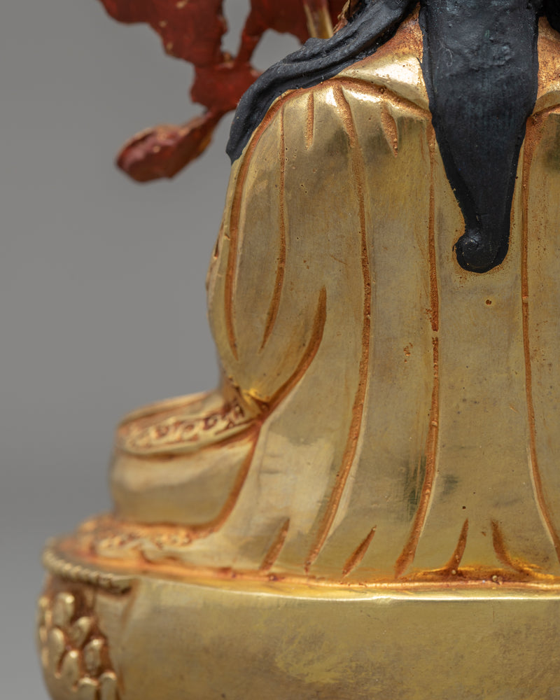 Miniature Guru Rinpoche Statue | Traditionally Crafted Buddhist Art