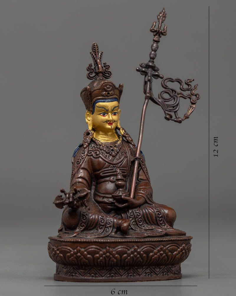 Mini Guru Rinpoche Statue | Tibetan Tantric Master