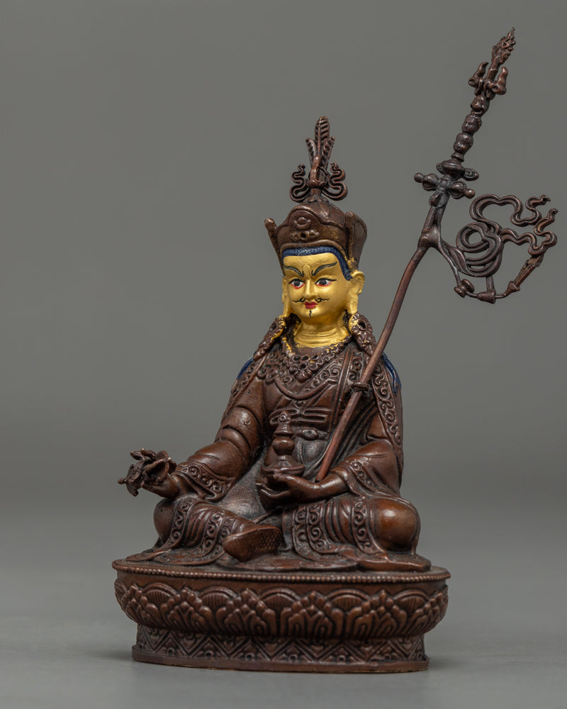 Mini Guru Rinpoche Statue | Tibetan Tantric Master