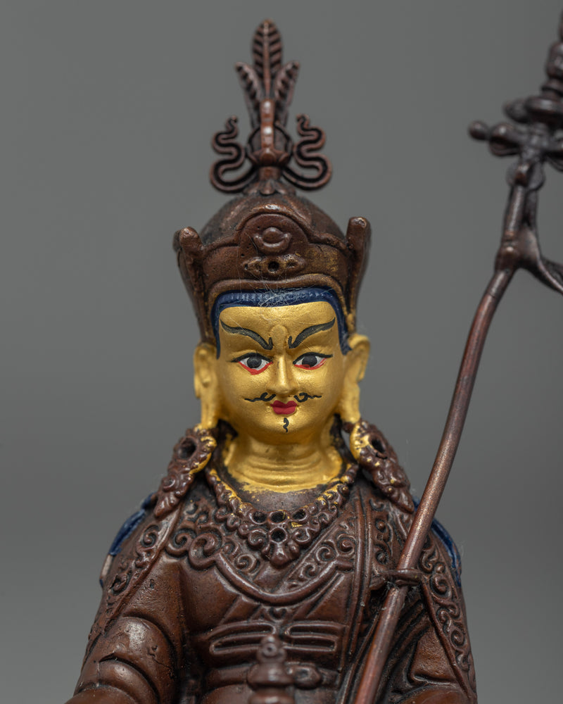 Mini Guru Rinpoche Statue | Tibetan Tantric Master