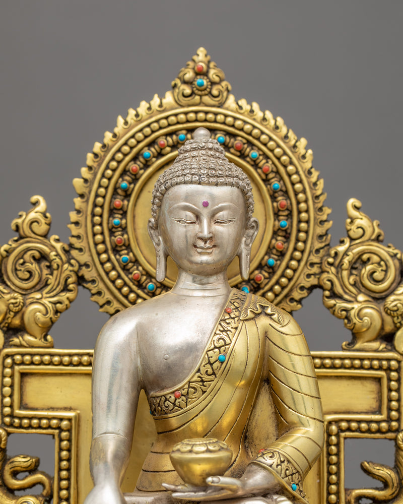 Namo Shakyamuni Buddha Statue | Traditional Himalayan Art of Nepal