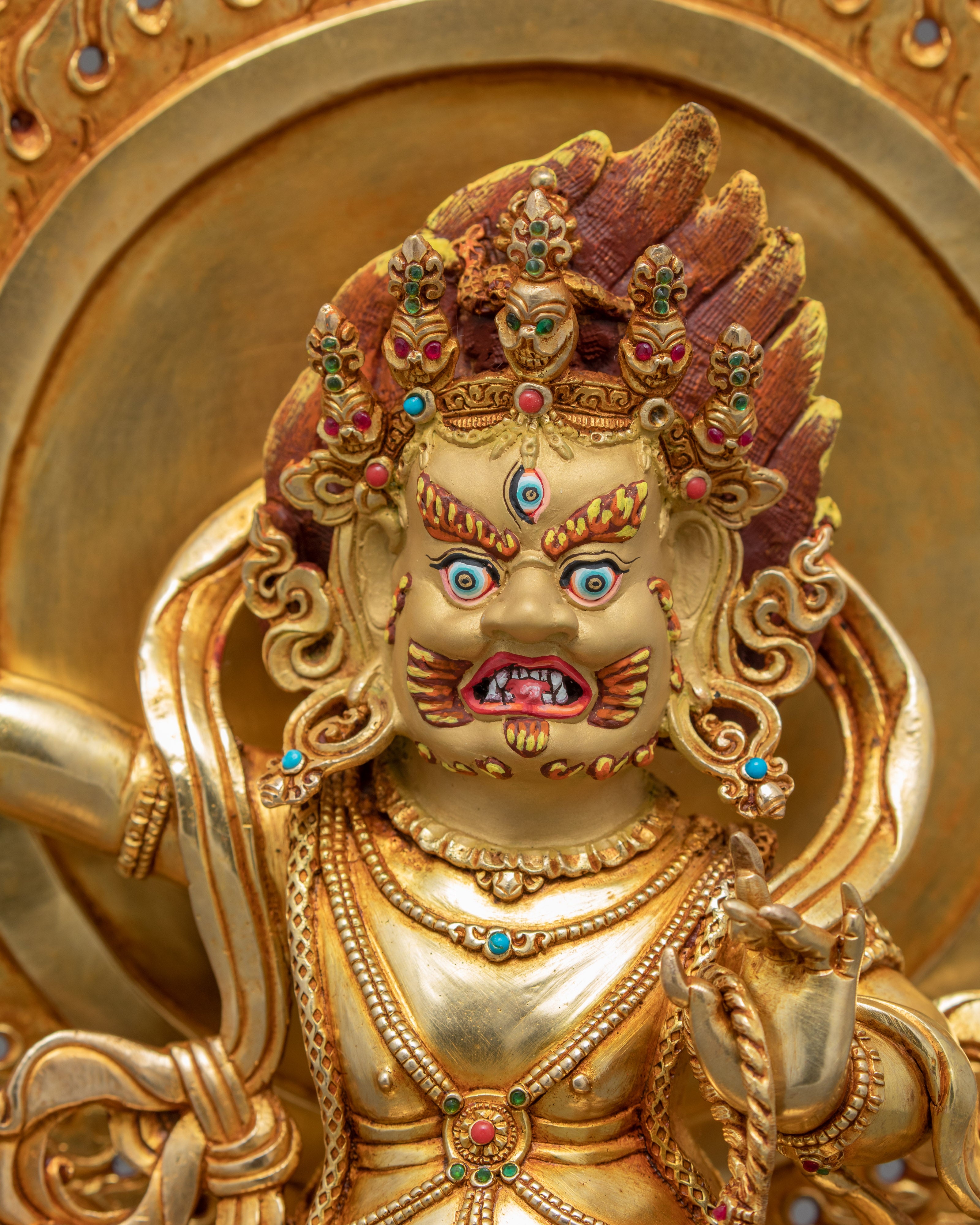 Bodhisattva Vajrapani Sculpture | Finley Hand Carved Buddhist Statue