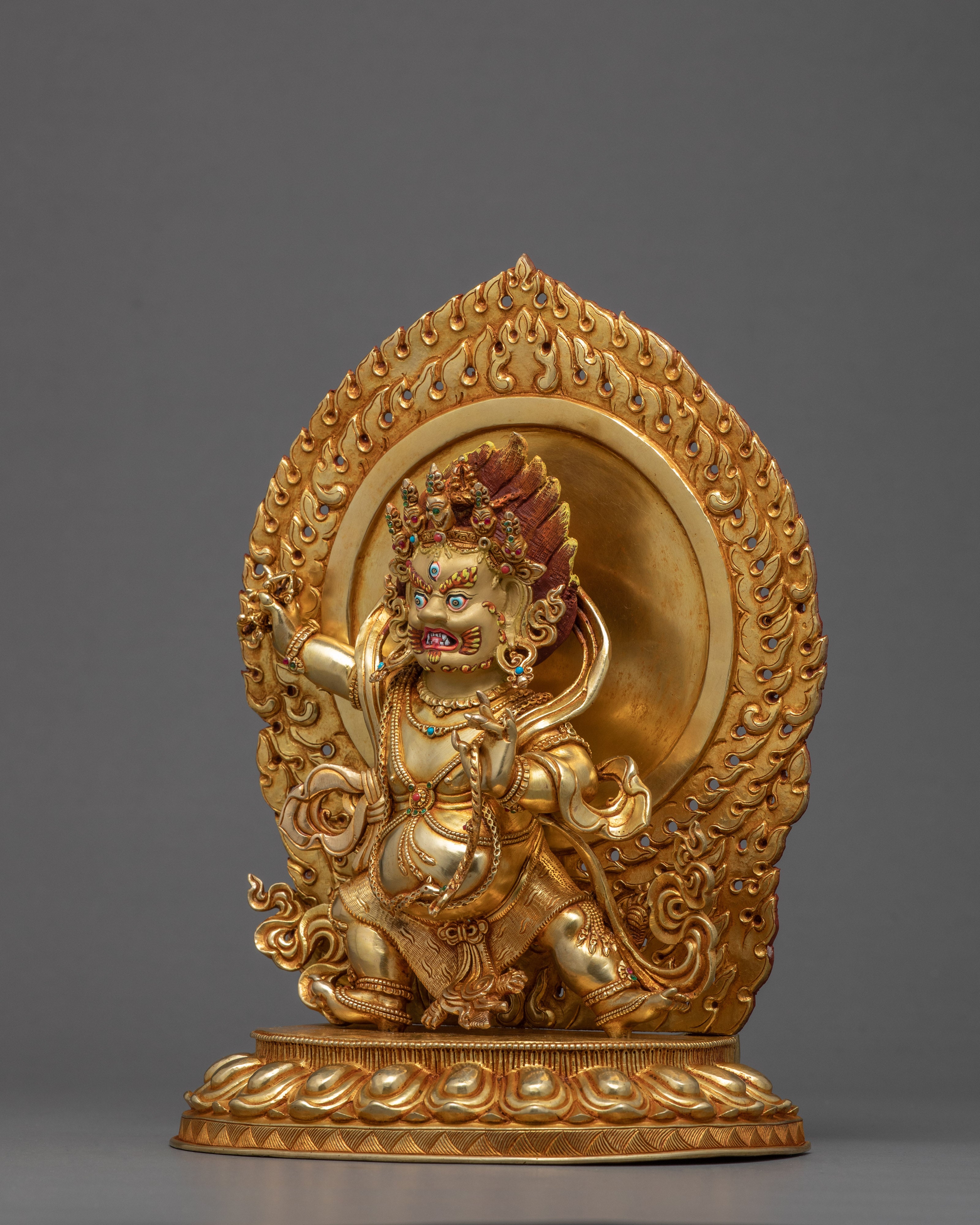 Bodhisattva Vajrapani Sculpture | Finley Hand Carved Buddhist Statue