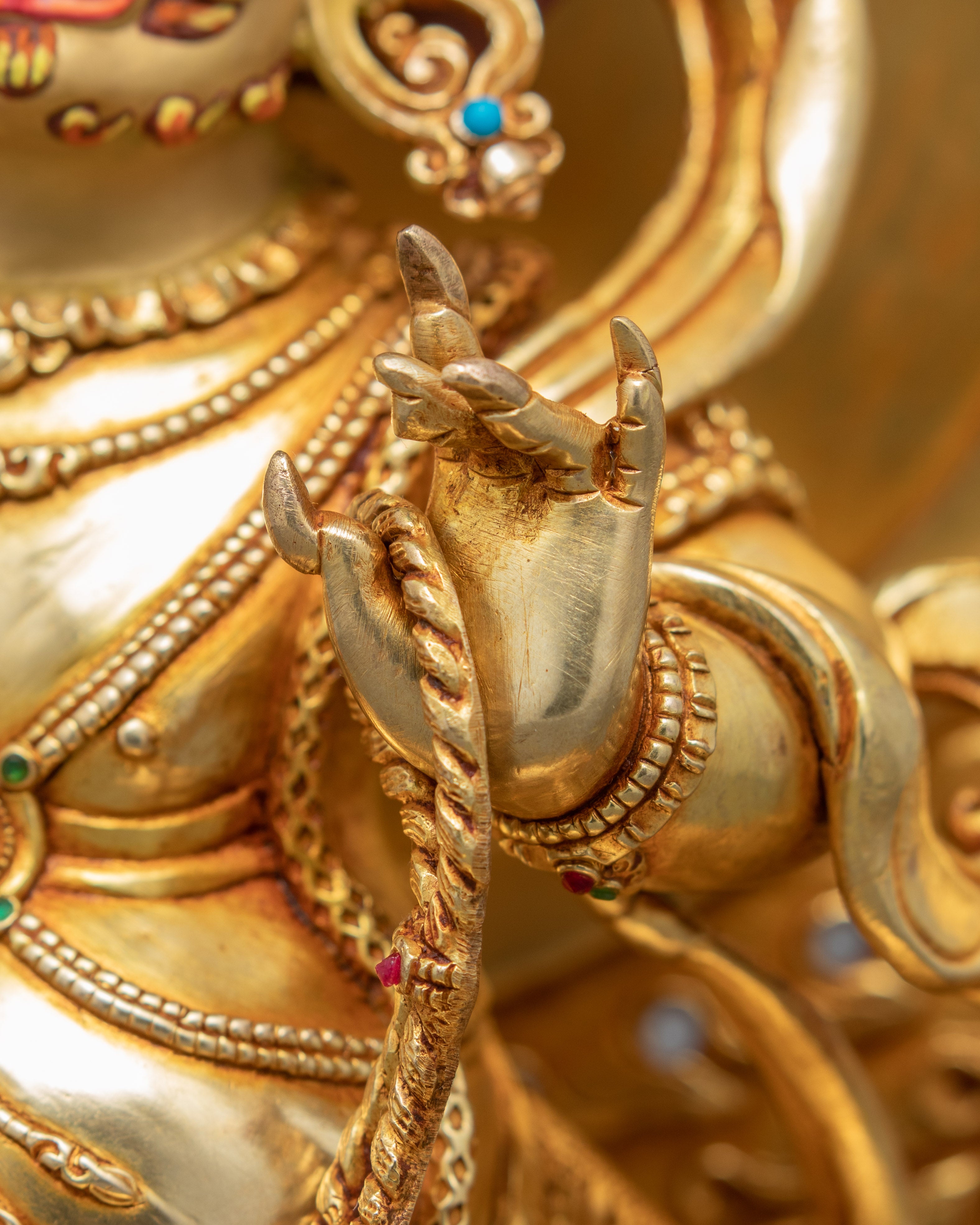 Bodhisattva Vajrapani Sculpture | Finley Hand Carved Buddhist Statue