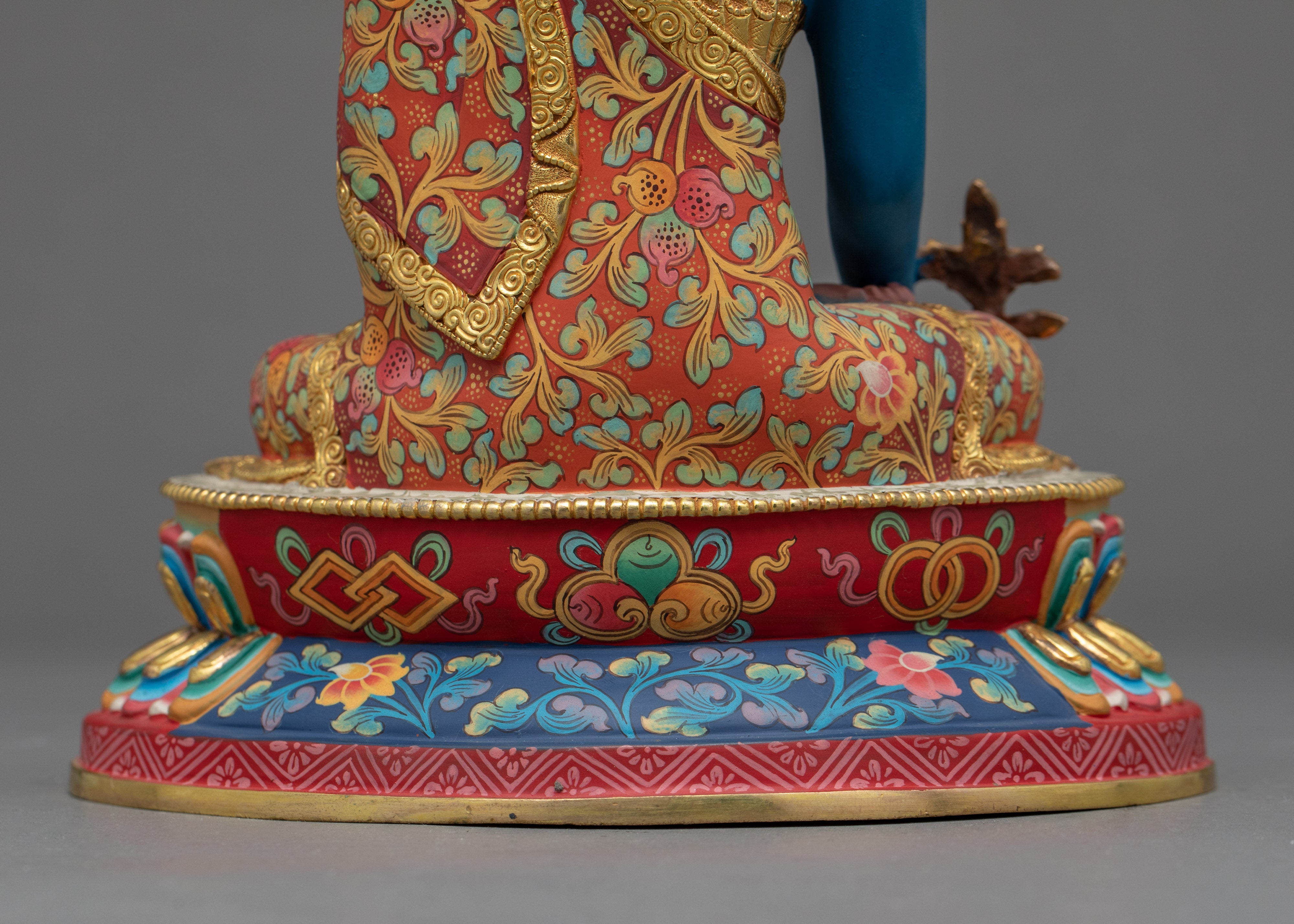 Small Medicine Buddha Statue | Traditional Himalayan Art of Nepal