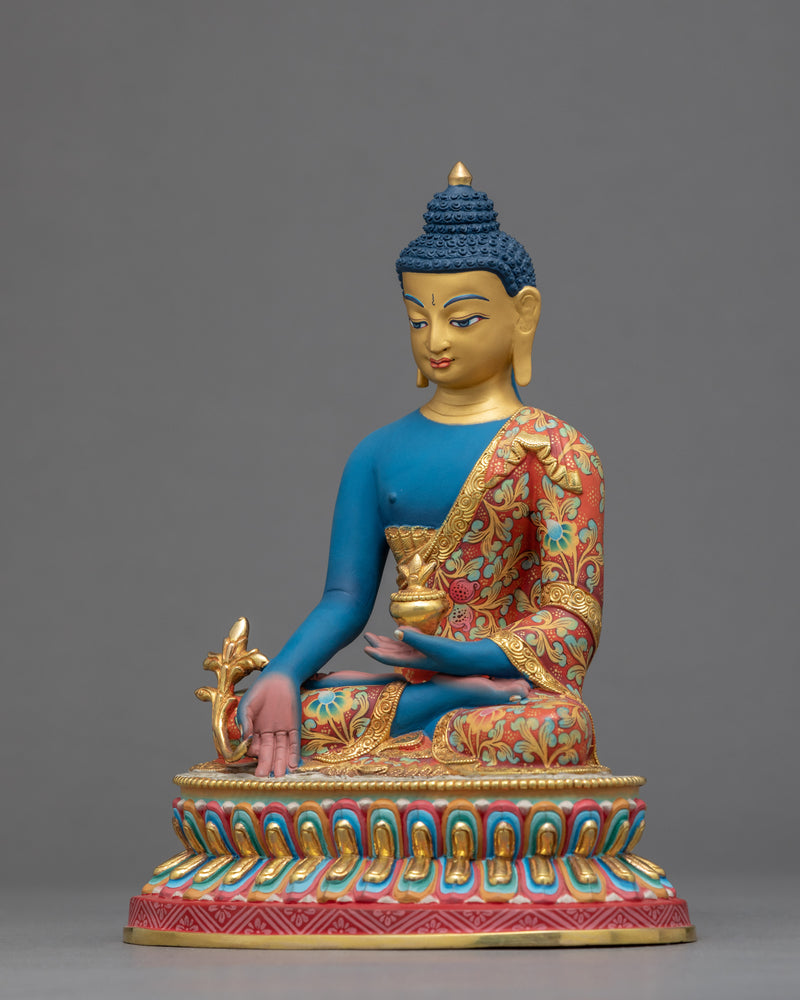 Small Medicine Buddha Statue | Traditional Himalayan Art of Nepal
