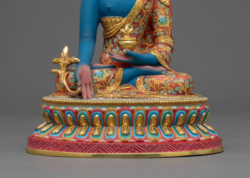 Small Medicine Buddha Statue | Traditional Himalayan Art of Nepal