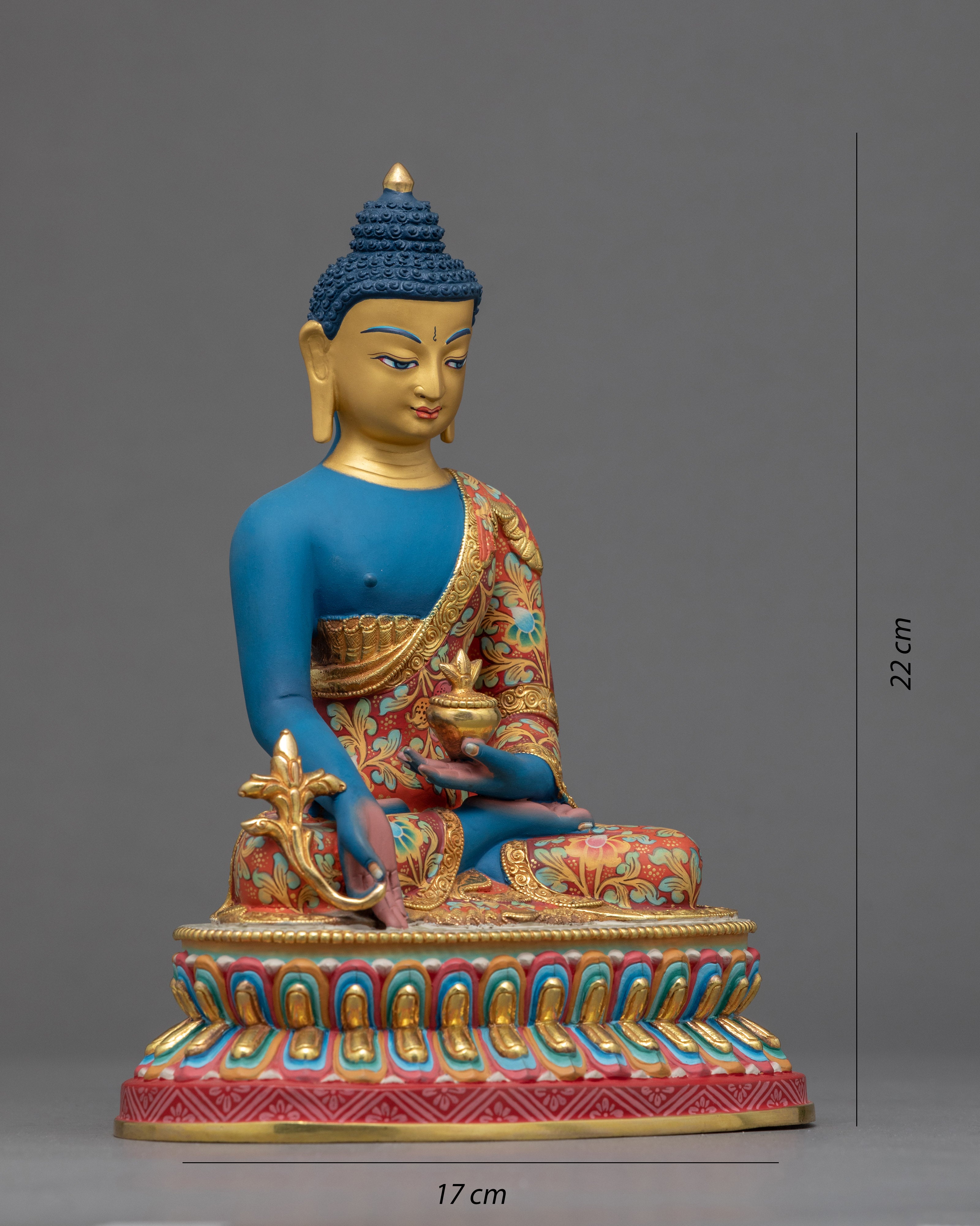 Small Medicine Buddha Statue | Traditional Himalayan Art of Nepal