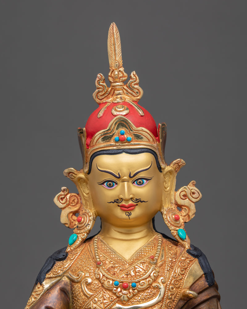 Guru Rinpoche Statue | Traditional Tibetan Art of Nepal