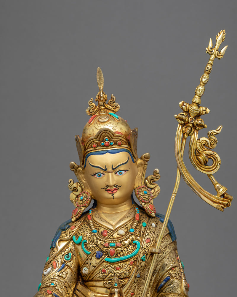 Handmade Guru Padmasambhava Statue | Traditional Buddhist Statue