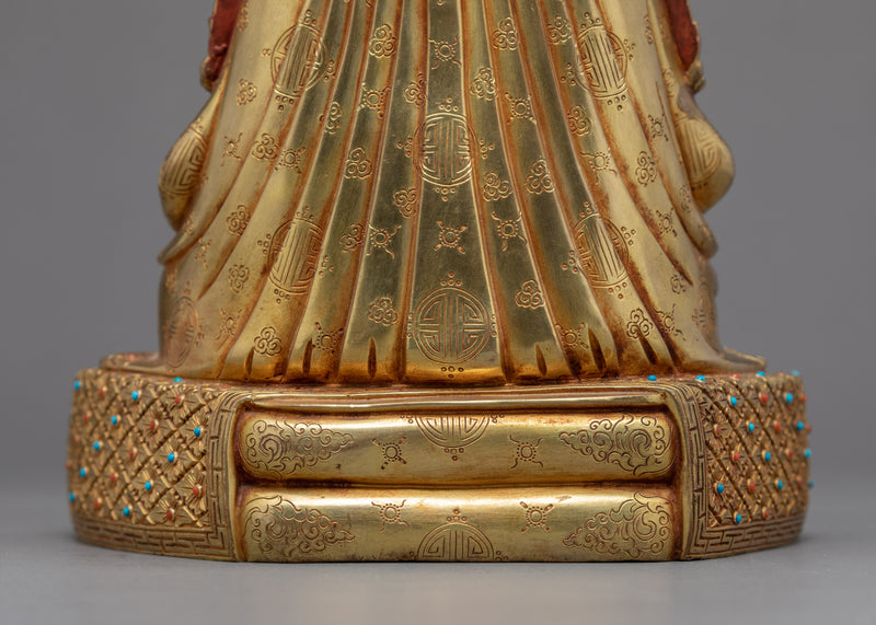 16th Karmapa Sculpture | Traditional Hand Carved Statue