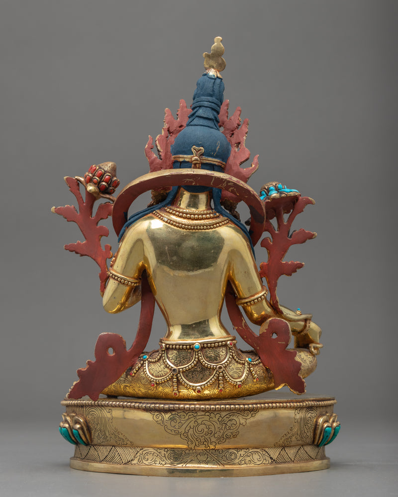Green Tara Mother Sculpture | Traditional Buddhist Statue of Nepal
