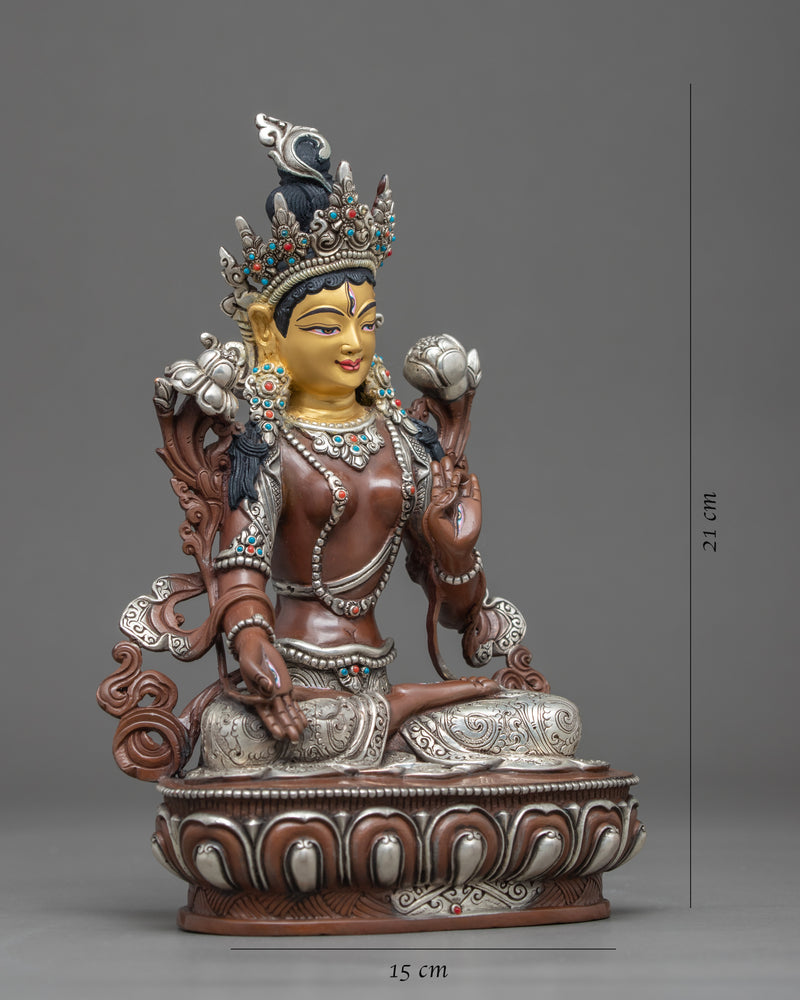 White Tara Buddha Statue | Traditionally Hand Sculpted Art