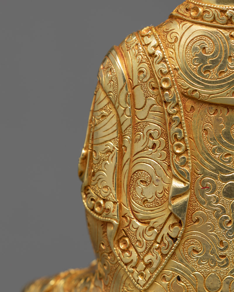 Buddha Amitabha Sculpture | Finley Hand Carved Tibetan Statue