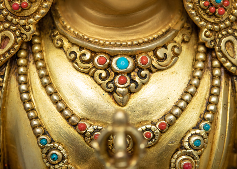 Vajrasattva Statue | Traditional Himalayan Art of Nepal