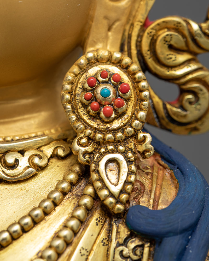 Vajrasattva Statue | Traditional Himalayan Art of Nepal