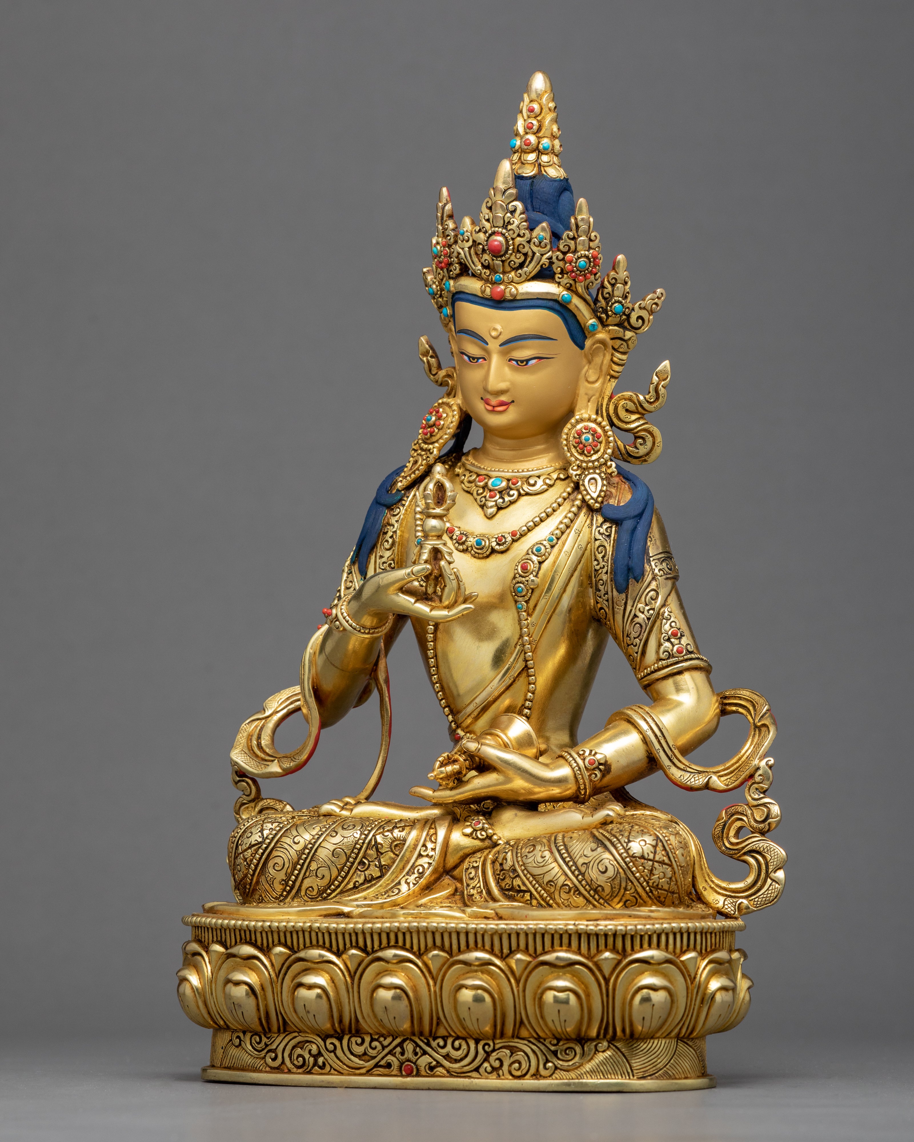 Vajrasattva Statue | Traditional Himalayan Art of Nepal
