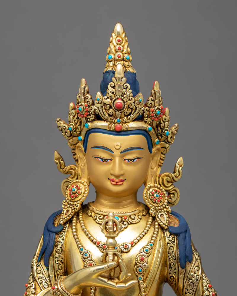 Vajrasattva Statue | Traditional Himalayan Art of Nepal