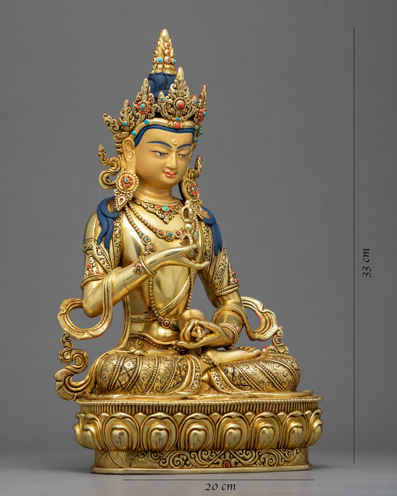 Vajrasattva Statue | Traditional Himalayan Art of Nepal