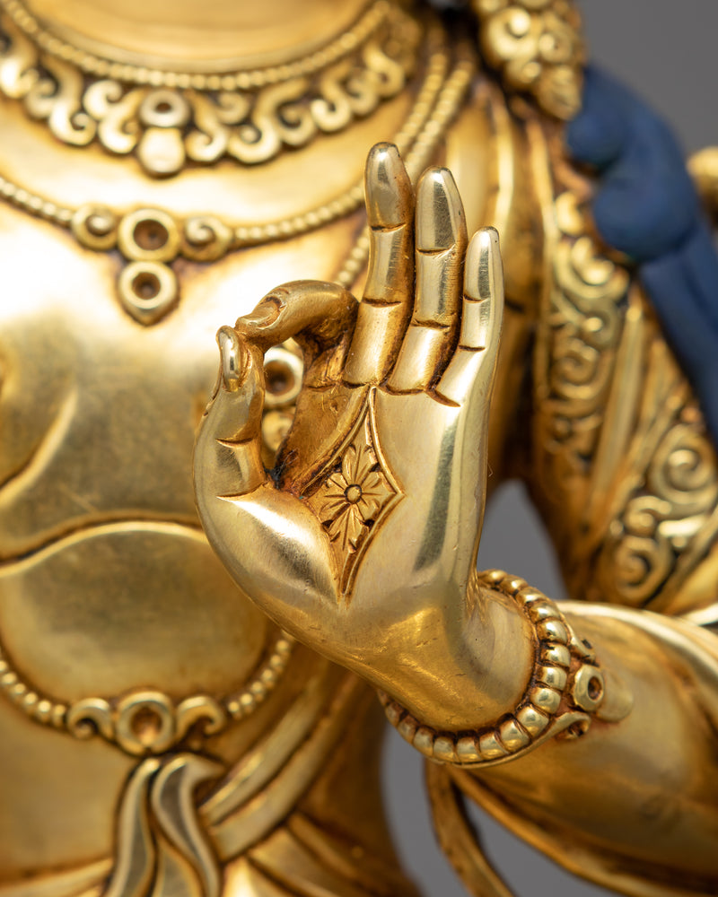 Manjushri Sculpture | Finely Hand Carved Himalayan Art