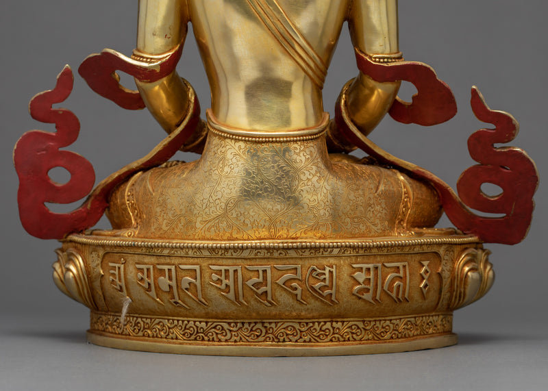 Buddha Amitayus Statue | Traditionally Hand Carved Art