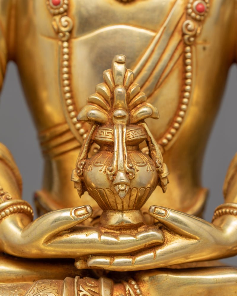 Buddha Amitayus Statue | Traditionally Hand Carved Art