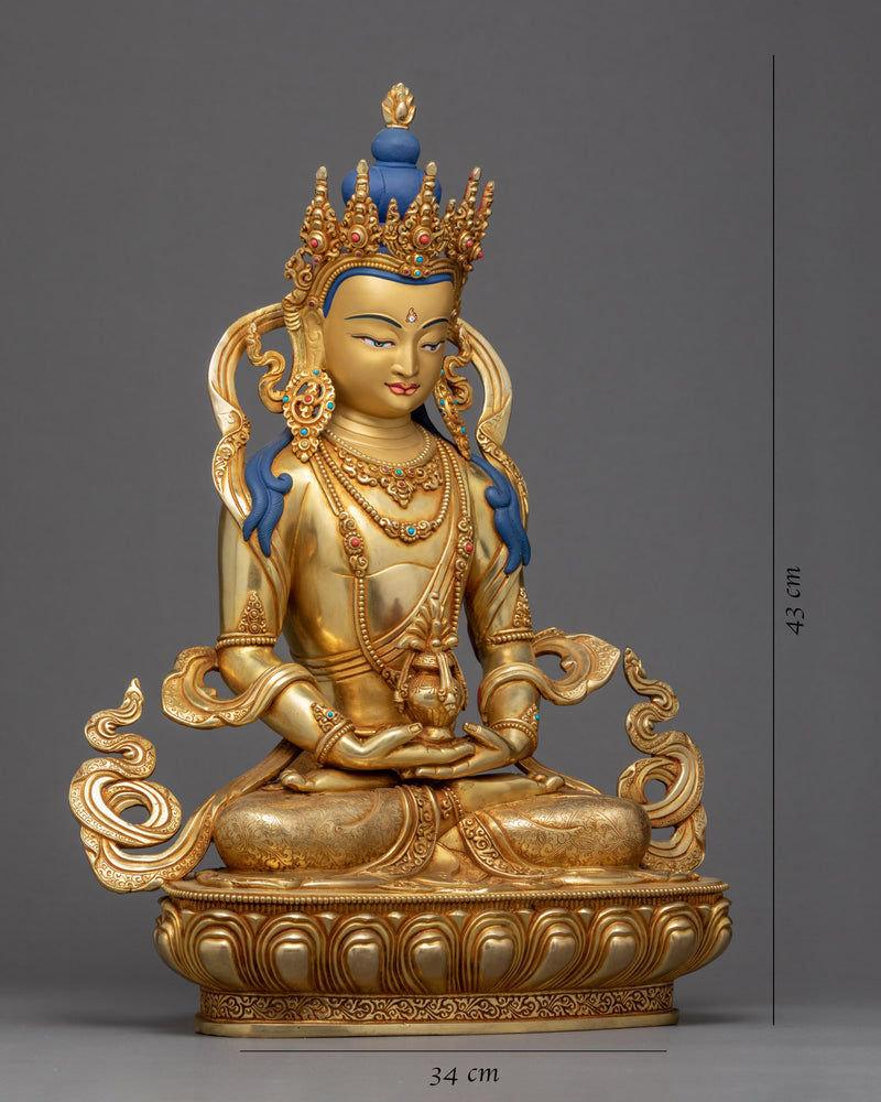 Buddha Amitayus Statue | Traditionally Hand Carved Art