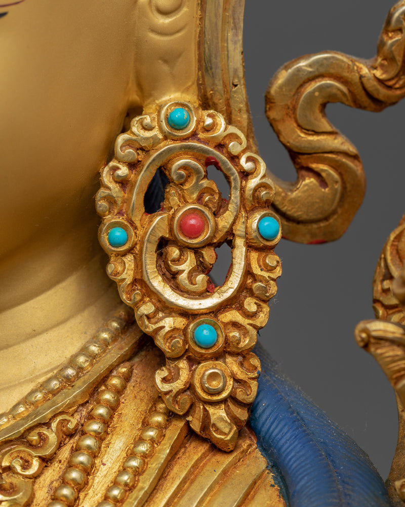White Tara Indoor Statue | Traditional Himalayan Art of Nepal