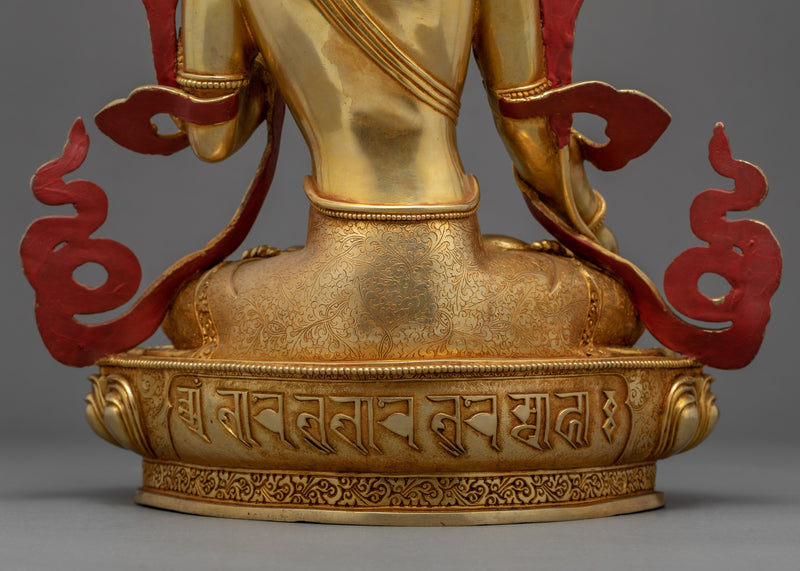 White Tara Indoor Statue | Traditional Himalayan Art of Nepal