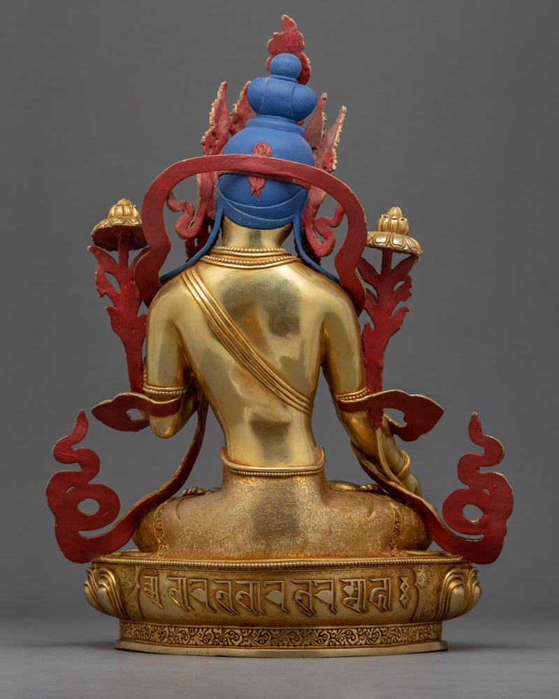 White Tara Indoor Statue | Traditional Himalayan Art of Nepal