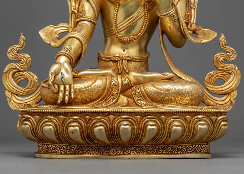 White Tara Indoor Statue | Traditional Himalayan Art of Nepal