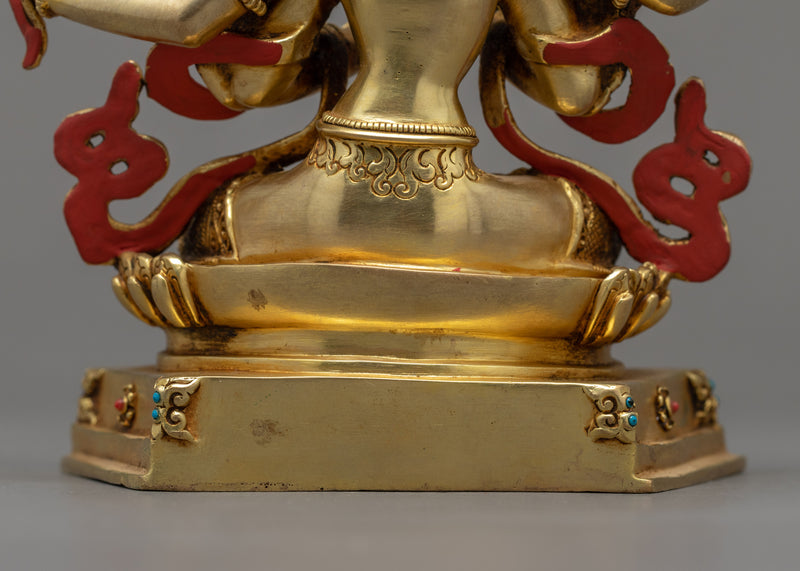 Four-Armed Manjushri Statue | Wisdom Deity