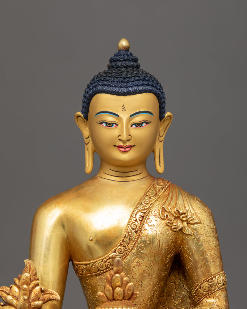 The Healing Medicine Buddha Statue | Traditional Buddhist Art