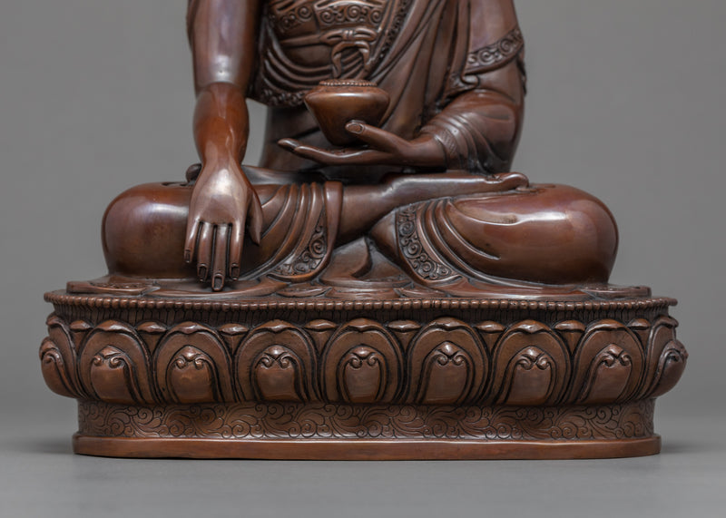 Tibetan Shakyamuni Buddha Statue | Traditional Buddhist Sculpture