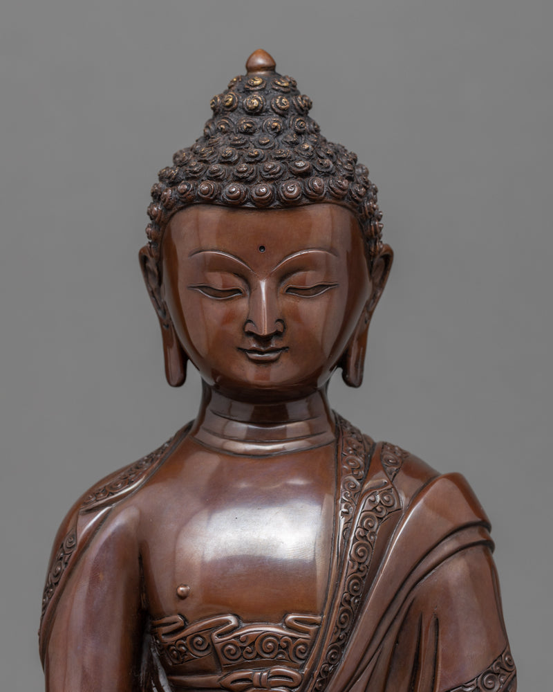 Tibetan Shakyamuni Buddha Statue | Traditional Buddhist Sculpture