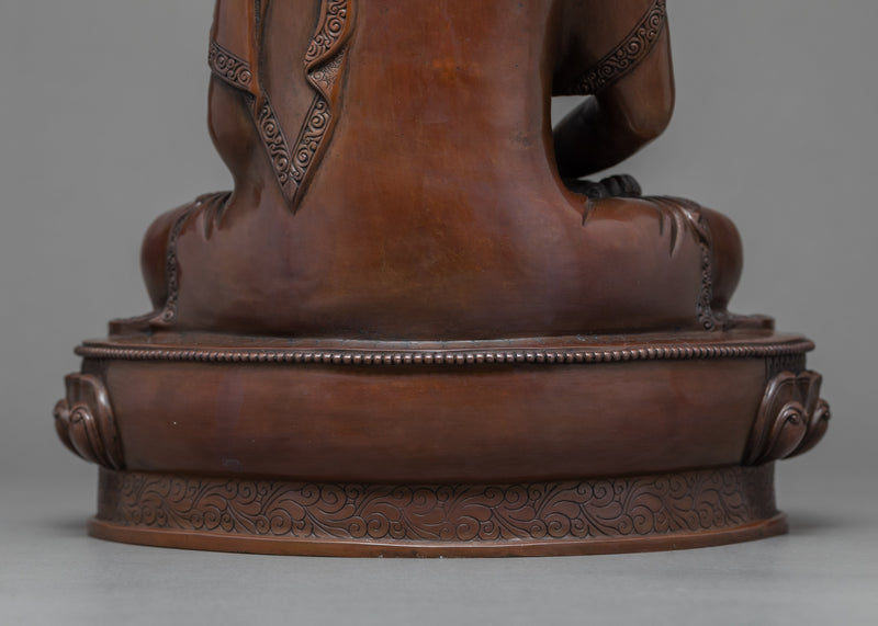 Namo Amitabha Buddha Copper Statue | Traditional Buddhist Art