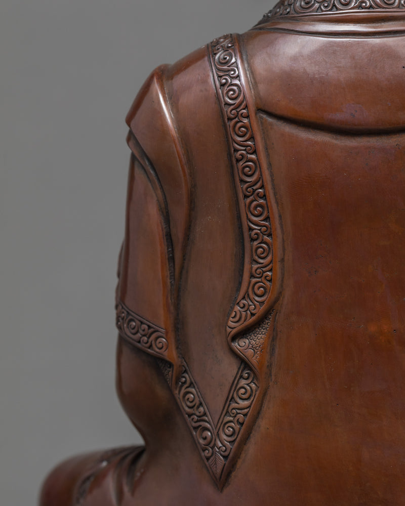 Namo Amitabha Buddha Copper Statue | Traditional Buddhist Art