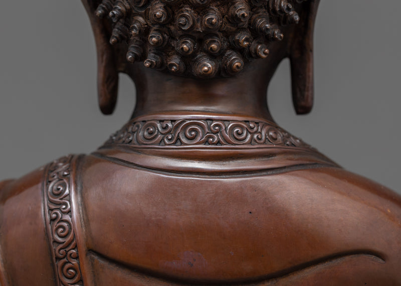 Namo Amitabha Buddha Copper Statue | Traditional Buddhist Art