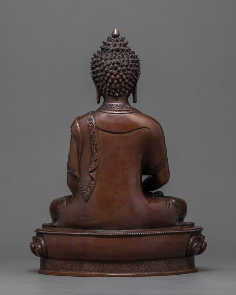 Namo Amitabha Buddha Copper Statue | Traditional Buddhist Art