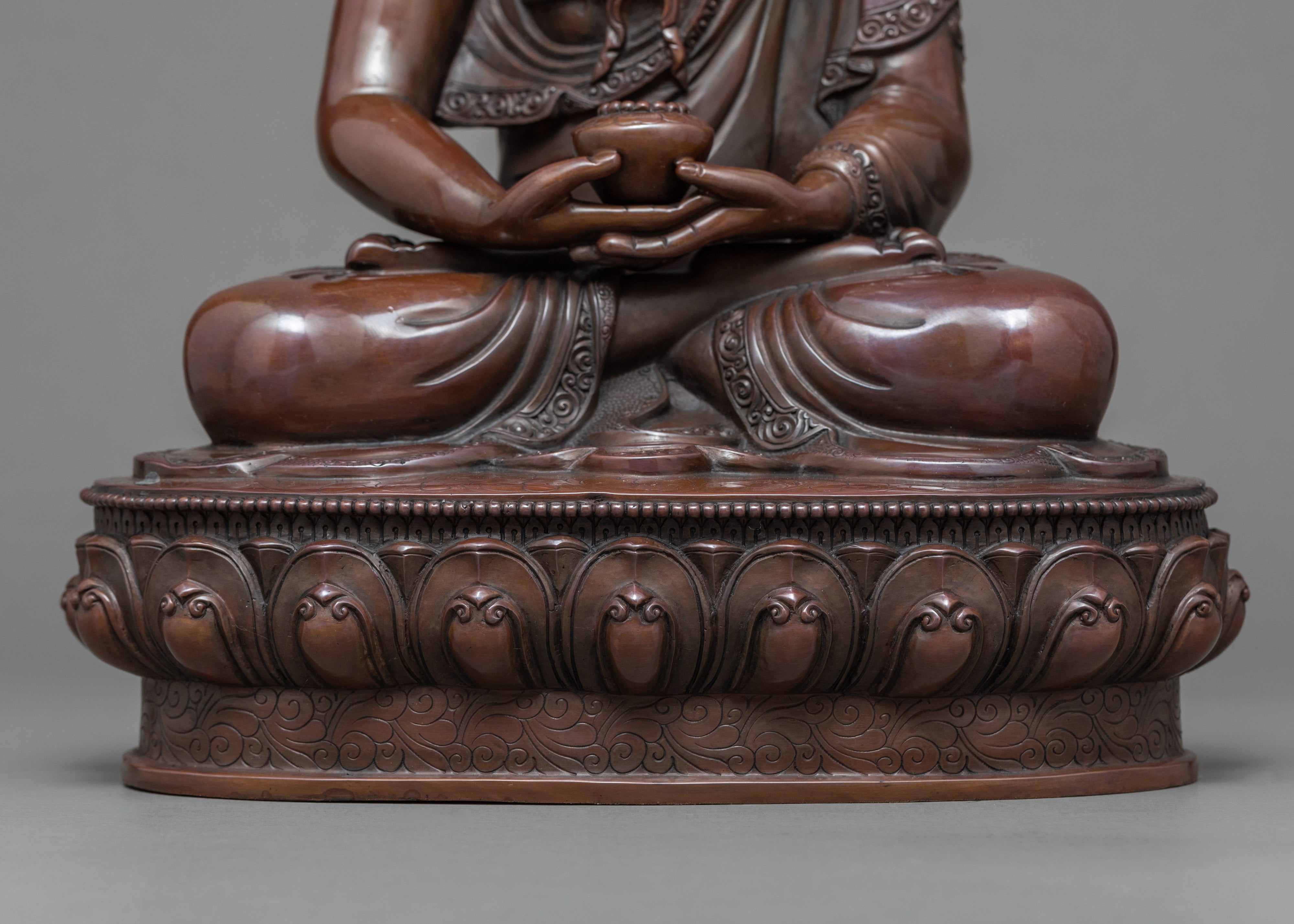 Namo Amitabha Buddha Copper Statue | Traditional Buddhist Art