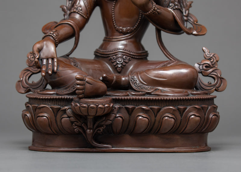 Green Tara Statue | Mother of Compassion Deity