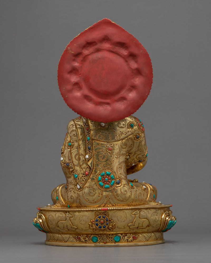 Amitabha Buddha Gold Statue | 24K Gold Hand Crafted Buddha Sculpture