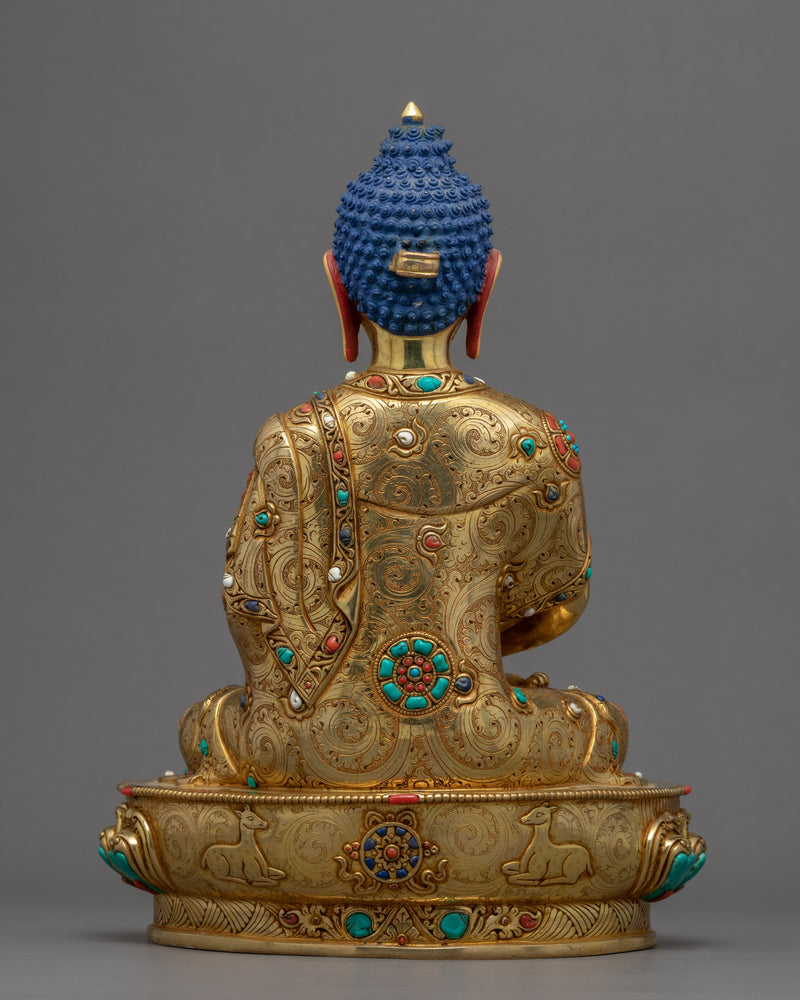 Amitabha Buddha Gold Statue | 24K Gold Hand Crafted Buddha Sculpture