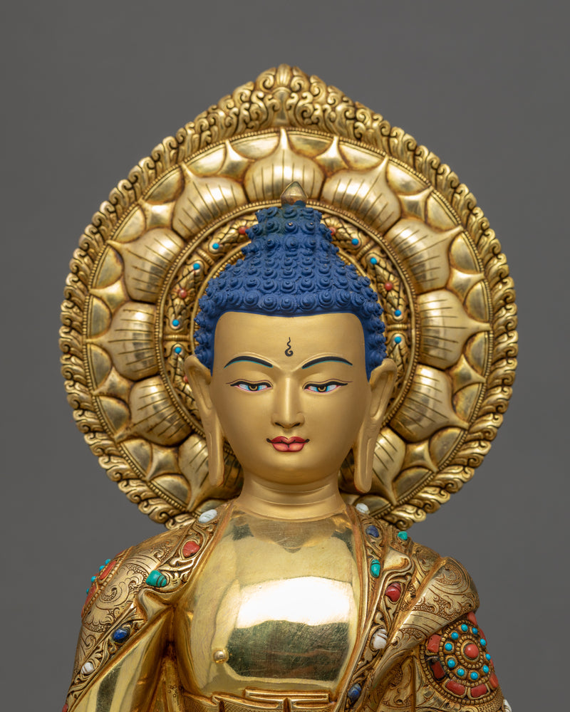 Amitabha Buddha Gold Statue | 24K Gold Hand Crafted Buddha Sculpture