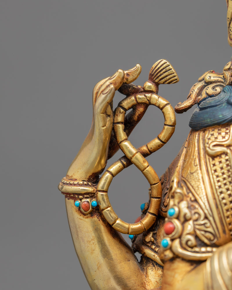 Four Armed Avalokiteshvara Sculpture | Traditional Chenrezig Himalayan Art